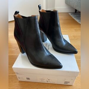 & Other Stories Black Leather Boots - Size 39 / US 9